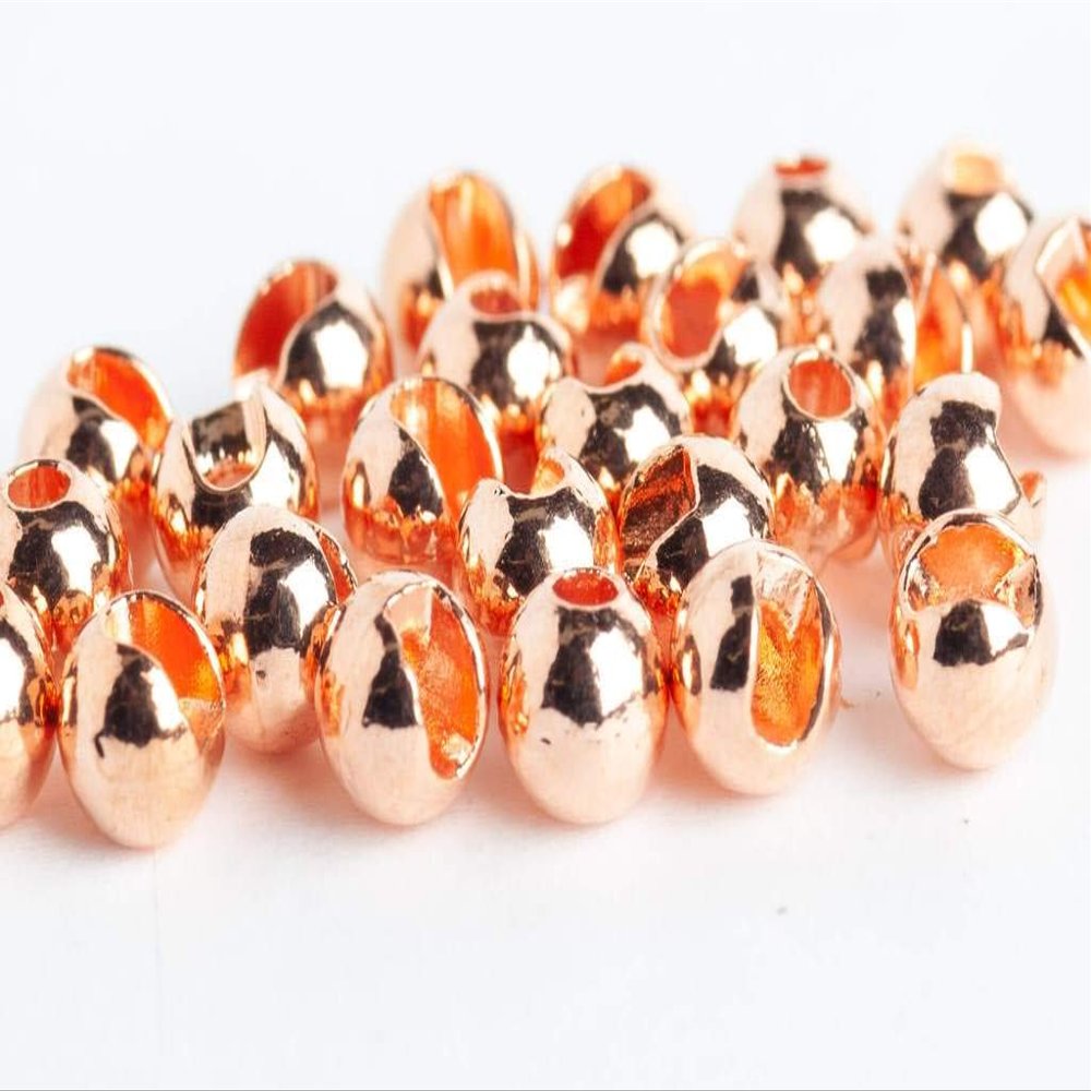 Blue Wing Olive Slotted Tungsten Beads for Fly Tying- 100 Pack (Copper, 1.5 mm (1/16"))