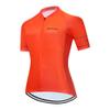 BIYINGEE Women's Cycling Jersey Short Sleeve Sweat Wicking Bright Orange Size 5XL