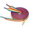 5Chaos Rainbow Striped Shoelaces, Gay Pride LGBTQ Shoe Laces for Men, Women, Girls and Parades, Colorful Fun Shoestring with Metal Aglets 1 Pair (39" (100CM)) view 1