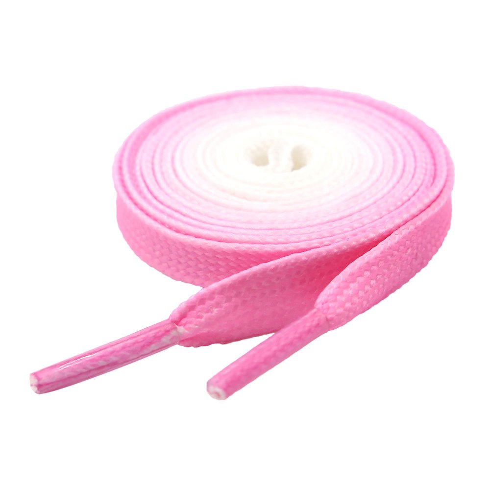 5Chaos Colorful Pink Shoelaces, Cool Printed Pastel Shoe Laces for Kids Women Girls Men, Funny Custom Shoestring with Aglets 1 Pair (55" (140CM), Cherry Pink)