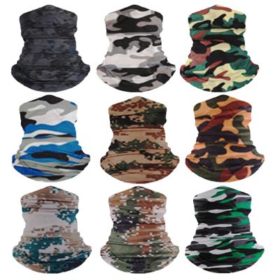 HCMY 9 Pack Neck Gaiter Camouflage Multifunctional Magic Scarf Headwear Bandana Balaclavas Tube UV Face Mask