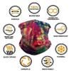HCMY 9 Pack Neck Gaiter Camouflage Multifunctional Magic Scarf Headwear Bandana Balaclavas Tube UV Face Mask view 3