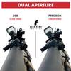 45 Degree Offset Flip Up Iron Sights | American Company | Spring Loaded | Rapid Transition Front & Rear Iron Sights | Back Up Sights | BUIS for Picatinny Rail and Weaver Rails view 4