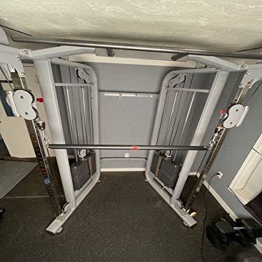 HOG LEGS 48" Slim Grip 1-1/4" Dual Cable Bar, Dual Hook Straight Bar for Cable Machine, Functional Trainer Straight Bar for Presses, Squats & Rows Gym Cable Attachments Extreme!