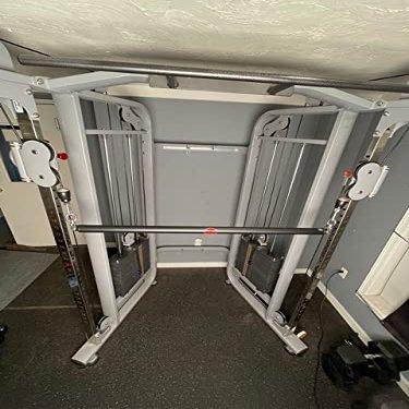 HOG LEGS 48" Slim Grip 1-1/4" Dual Cable Bar, Dual Hook Straight Bar for Cable Machine, Functional Trainer Straight Bar for Presses, Squats & Rows Gym Cable Attachments Extreme!
