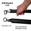HOG LEGS 48" Slim Grip 1-1/4" Dual Cable Bar, Dual Hook Straight Bar for Cable Machine, Functional Trainer Straight Bar for Presses, Squats & Rows Gym Cable Attachments Extreme! view 2
