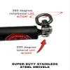 HOG LEGS 48" Slim Grip 1-1/4" Dual Cable Bar, Dual Hook Straight Bar for Cable Machine, Functional Trainer Straight Bar for Presses, Squats & Rows Gym Cable Attachments Extreme! view 3