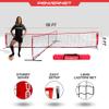 PowerNet 4 Way Net, Portable Indoor & Outdoor Tennis & Soccer Trainer, Training Equipment for Adults and Kids, Goals for Backyard, Park or Beach (18 FT) view 3