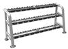 Fitness First Dumbbell Rack, Gray, Holds 15 Pairs view 1