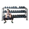 Fitness First Dumbbell Rack, Gray, Holds 15 Pairs view 2