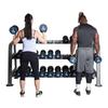 Fitness First Dumbbell Rack, Gray, Holds 15 Pairs view 3