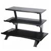 Fitness First 3-Tier Commercial Horizontal Universal Dumbbell Kettlebell Rack view 4