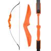 ZSHJGJR 57 Inch Takedown Recurve Bow CS Game Bow and Arrow Set 30-40lbs Straight Bow Sports Game Left Right Hand with Harmless Arrow for Shooting (Orange Set, 30lbs) view 2