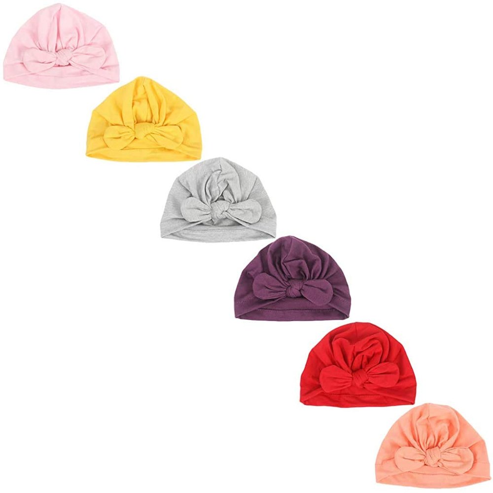 Qhome Girls India Hat Kids Turban Cap Kids Beanie Headband Toddler Tabbit Ear Hat Kids Set Head Cap Baby Hats