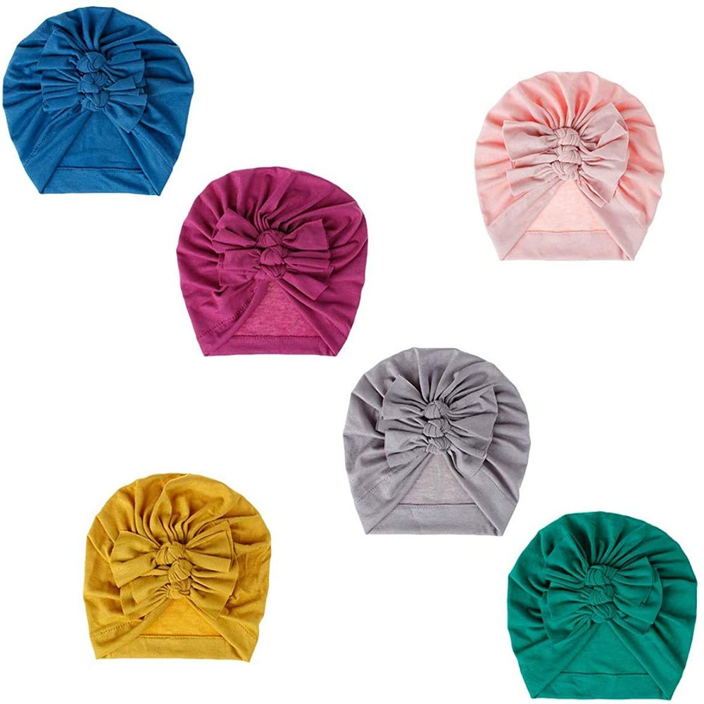 Qhome Girls India Hat Kids Turban Cap Kids Beanie Headband Toddler Tabbit Ear Hat Kids Set Head Cap Baby Hats