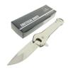 Falcon 12mm Wrench Folding Pocket Knife Multi-Function EDC Utility Tool with 440 Stainless Steel Blade & Belt Clip Camping, Fishing & Workshop Use (Chrome) view 1