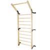 FC FUNCHEER Swedish Ladder,Gymnastics Stall Bar, Wall Mounted Pull Up Bar- Solid Wood With11 Strategic Rods-86.6 Inches Height, 32 Inches Width, Indoor Gym Workout Yoga view 1