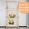 FC FUNCHEER Swedish Ladder,Gymnastics Stall Bar, Wall Mounted Pull Up Bar- Solid Wood With11 Strategic Rods-86.6 Inches Height, 32 Inches Width, Indoor Gym Workout Yoga view 4
