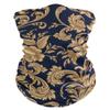 AGONA Decorative Gold Floral Face Sun Dust Mask Seamless Rave Bandana Neck Gaiter Headwear Headbands Women Men Balaclava Face Scarf for Outdoor Cycling Camping Running view 1