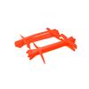 Trademark Innovations Set of 6 Adjustable Height 6", 9", 12" Speed Training Plyometric Hurdles (Orange) view 2