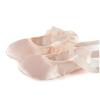 MSMAX Ballet Slippers Satin Dancing Yoga Flats with Ribbon for Girls Skin 13.5 M US Little Kid view 3