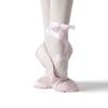 MSMAX Ballet Slippers Satin Dancing Yoga Flats with Ribbon for Girls Skin 13.5 M US Little Kid view 4