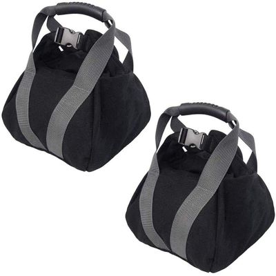 2 Pcs Adjustable Heavy Fitness Power Sandbag, Portable Adjustable Canvas Sand Kettlebell Soft Sand Bag, Weightlifting Dumbbell for Home Training, Fitness, Yoga Workout