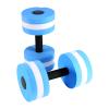 GLOGLOW Aquatic Exercise Dumbbells, 2PCS Blue Foam Aqua Fitness Equipment, Fixed Style, 10.6 x 5.9 inches, 4 inches Handle Diameter view 1