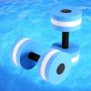 GLOGLOW Aquatic Exercise Dumbbells, 2PCS Blue Foam Aqua Fitness Equipment, Fixed Style, 10.6 x 5.9 inches, 4 inches Handle Diameter view 2