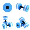 GLOGLOW Aquatic Exercise Dumbbells, 2PCS Blue Foam Aqua Fitness Equipment, Fixed Style, 10.6 x 5.9 inches, 4 inches Handle Diameter view 3