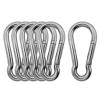 Outmate Marine Grade 316 Stainless Steel Carabiners -2.76 inch Heavy Duty, Durable & Rust-Free Clips for Gym, Swing, Dog Leashes, Hammocks, Keychains, and More(316 M7,Pack of 6) view 1