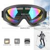 COOLOO Ski Goggles, 2 Pack Snow Goggles Snowboard Goggles for Men Women Kids - UV Protection Foam Anti-Scratch Dustproof view 3