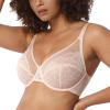 HSIA Minimizer Bras for Women Enchante Full Coverage Underwire Bras Plus Size Lifting Floral Lace Bra for Heavy Breast Dusty Peach view 2