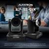 Alfatron ALF-10X-CAM HD PTZ Camera with 1080p, 10x Zoom Lens, Frame Rate of Up to 60fps, Leading Auto Focus Technology, Great for Medium-to-Large Meetings view 3