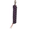 Kensington Clinician Equine Training Lead/Lunge Rope  25ft Heavy Duty Braided Horse Lead with Swivel Bull Snap | Color: Purple w/Lt Blue & Black view 1