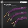 Kensington Clinician Equine Training Lead/Lunge Rope  25ft Heavy Duty Braided Horse Lead with Swivel Bull Snap | Color: Purple w/Lt Blue & Black view 2