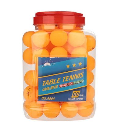 VBESTLIFE Balls with Box, 60 Pcs 3-Star Table Tennis Ball Balls for Competition Training Entertainment(Orange)