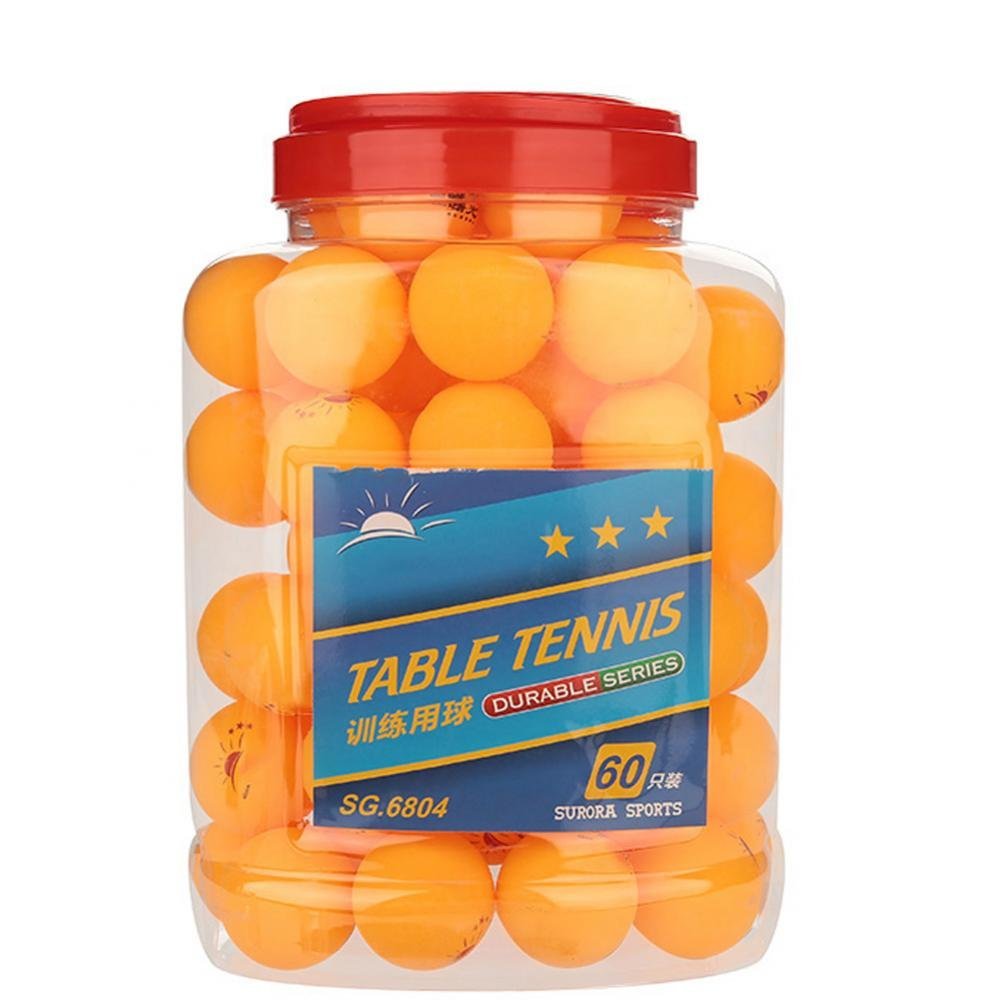 VBESTLIFE Balls with Box, 60 Pcs 3-Star Table Tennis Ball Balls for Competition Training Entertainment(Orange)