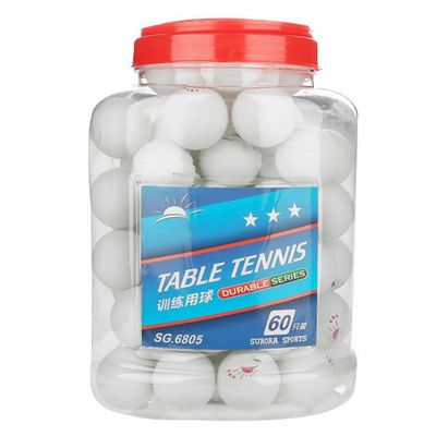 VBESTLIFE Balls with Box, 60 Pcs 3-Star Table Tennis Ball Balls for Competition Training Entertainment(White)