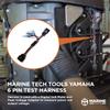 Marine Tech Tools Yamaha 6 Pin Test Harness, Measures Pulser Coil Output Voltage, Yamaha Equivalent Part Number: YB-90890-06872, 35-06872, Securely Connects Multimeter Probes view 2
