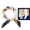 Digital Printed Scarves, 21 "Ladies Multifunctional Scarves, Dark Blue Silk Scarves-Cardamom Youth view 1