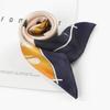 Digital Printed Scarves, 21 "Ladies Multifunctional Scarves, Dark Blue Silk Scarves-Cardamom Youth view 4