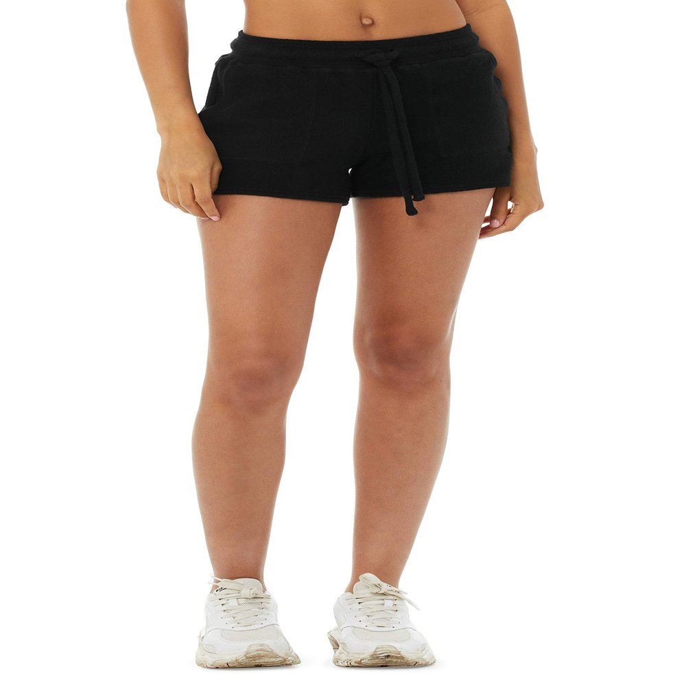 Bella Canvas Women's Sueded Sweatshort, Black, S