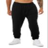 BELLA+CANVAS Mens Scrunch Sweatpants, Black, Medium US view 1