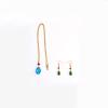 1791's Lady Anime Earrings & Necklace - Hauru no Ugoku Shiro Cosplay Props - Blue (Necklace + Earrings) view 2