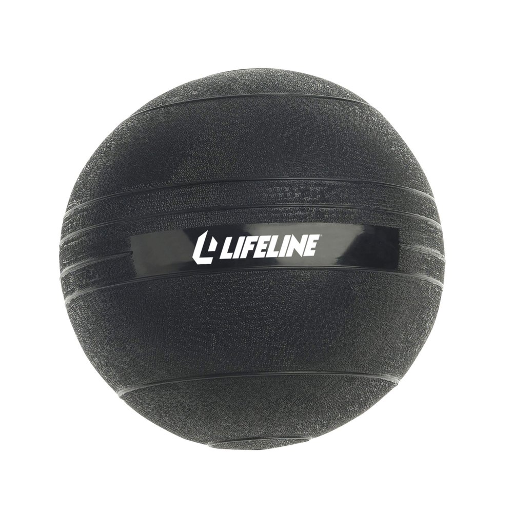 Lifeline Fitness Weighted Slam Ball - Easy to Grip Slam Ball for Home Gym and HIIT Workouts - 15 lb.
