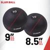 Lifeline Fitness Weighted Slam Ball - Easy to Grip Slam Ball for Home Gym and HIIT Workouts - 15 lb. view 2