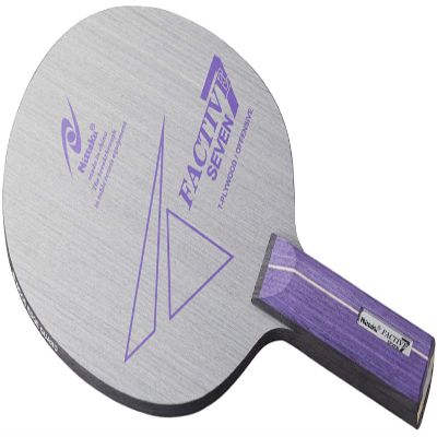 Nittaku NE6186 Table Tennis Racket Factor 7 Shake Hand Attack 7 Plywood, Straight