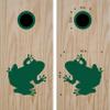 Cornhole Board Decals Frog Toad Stickers Bean Bag Toss Tailgating Games Set view 1