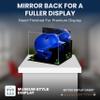 Acrylic Display Case for Baseball Batting Helmet Premium Baseball Display Case with Black Base and Polished Edges Durable Display Cases for Collectibles .Dim:12.25" L x 10" W x 10.5" H (V22) view 2